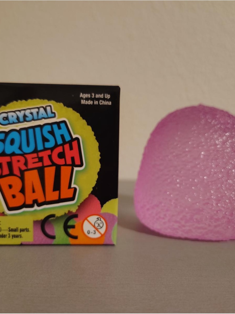 Crystal Squish Stretch Ball - Pink